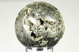 Polished Pyrite Sphere - Peru #195527-1